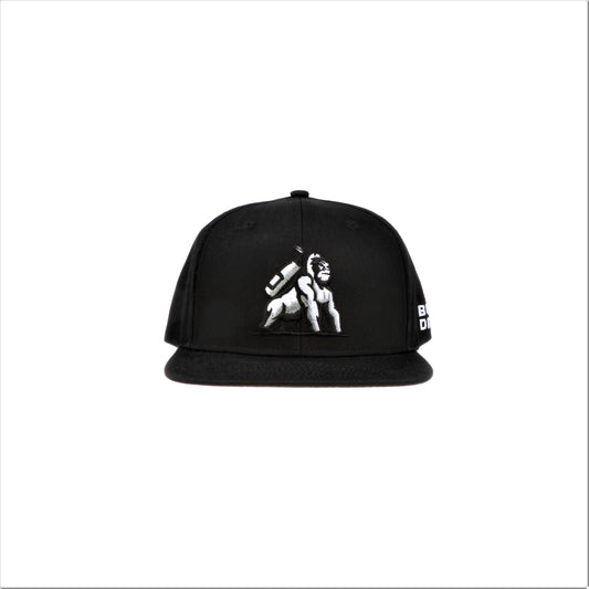 6 Panel Snapback - Midnight Black