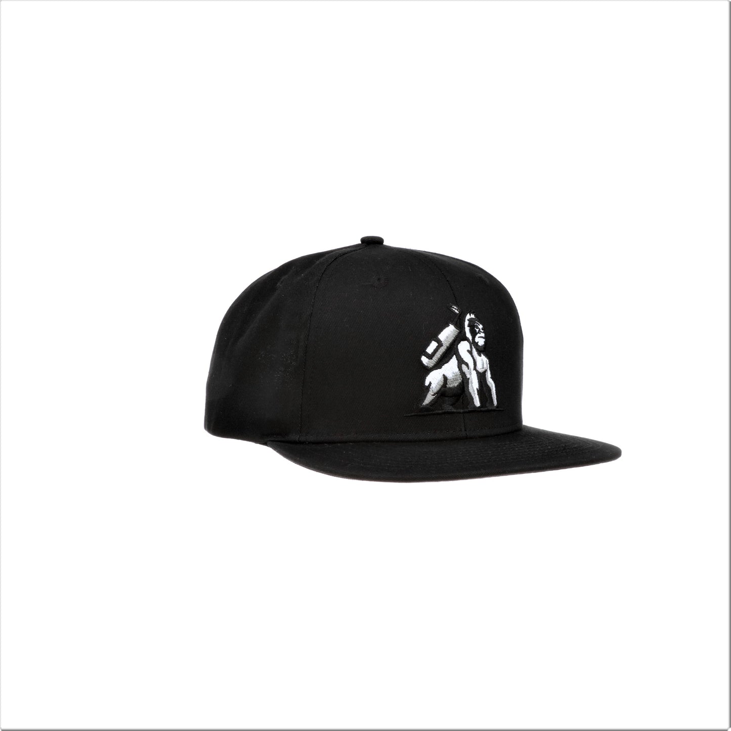 6 Panel Snapback - Midnight Black