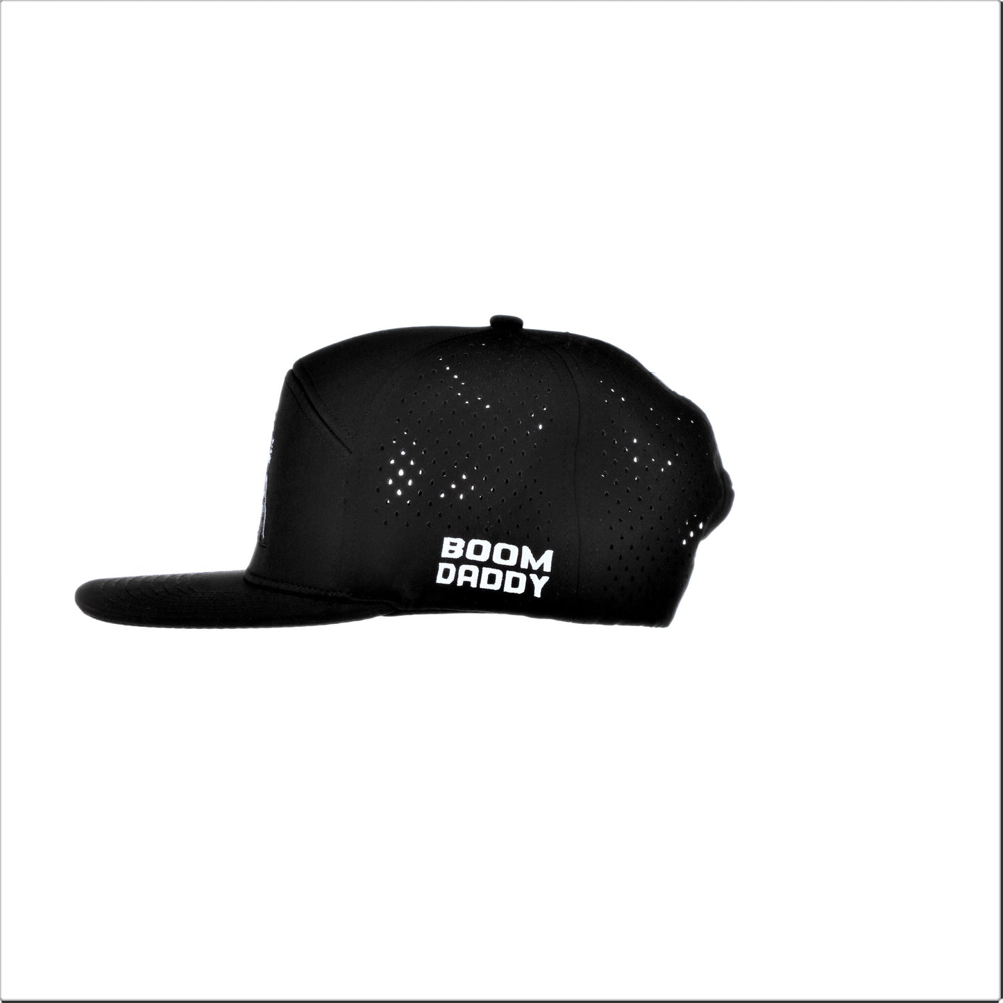 7 Panel Snapback - Black