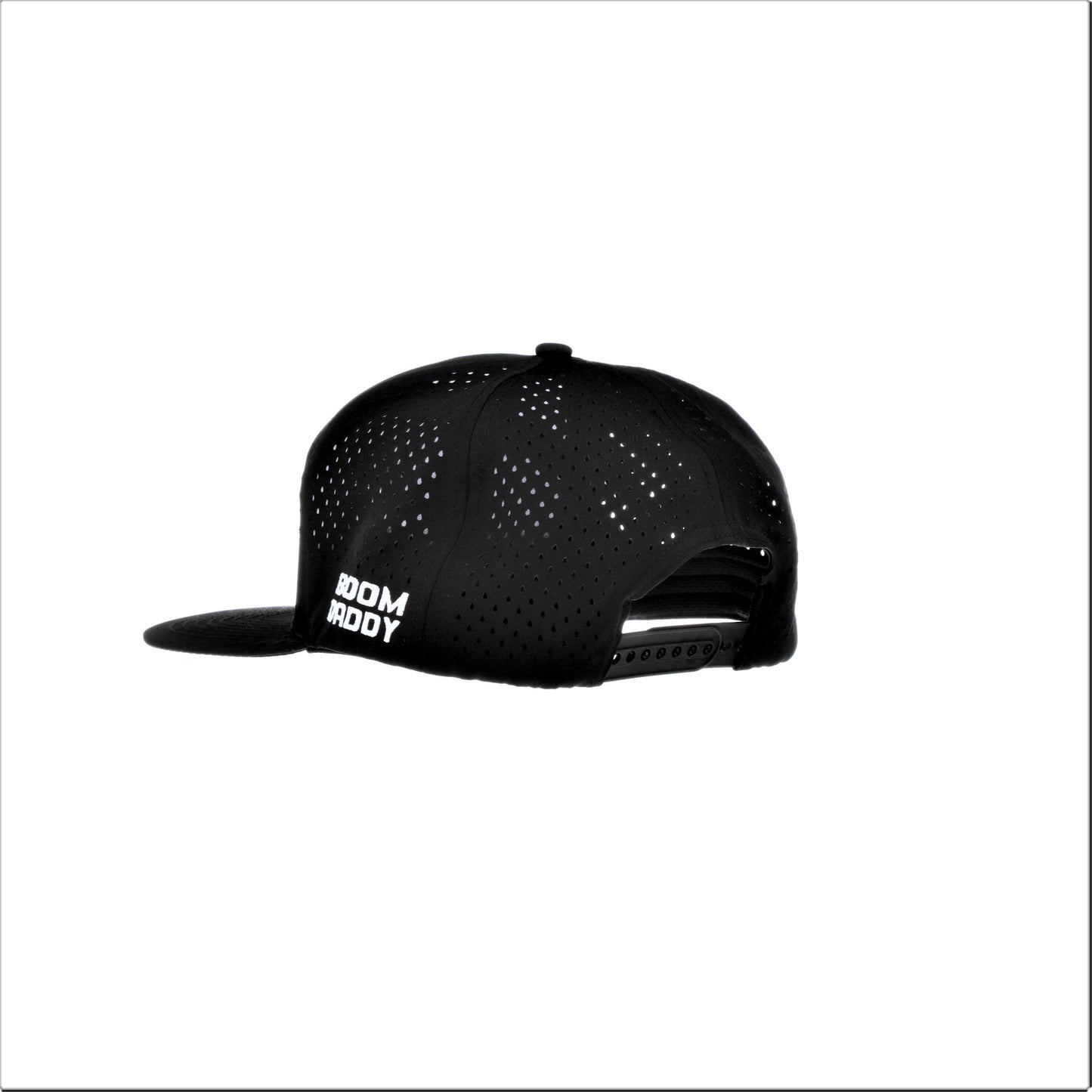 7 Panel Snapback - Black