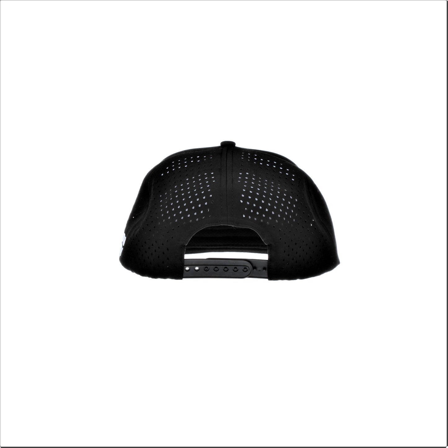 7 Panel Snapback - Black