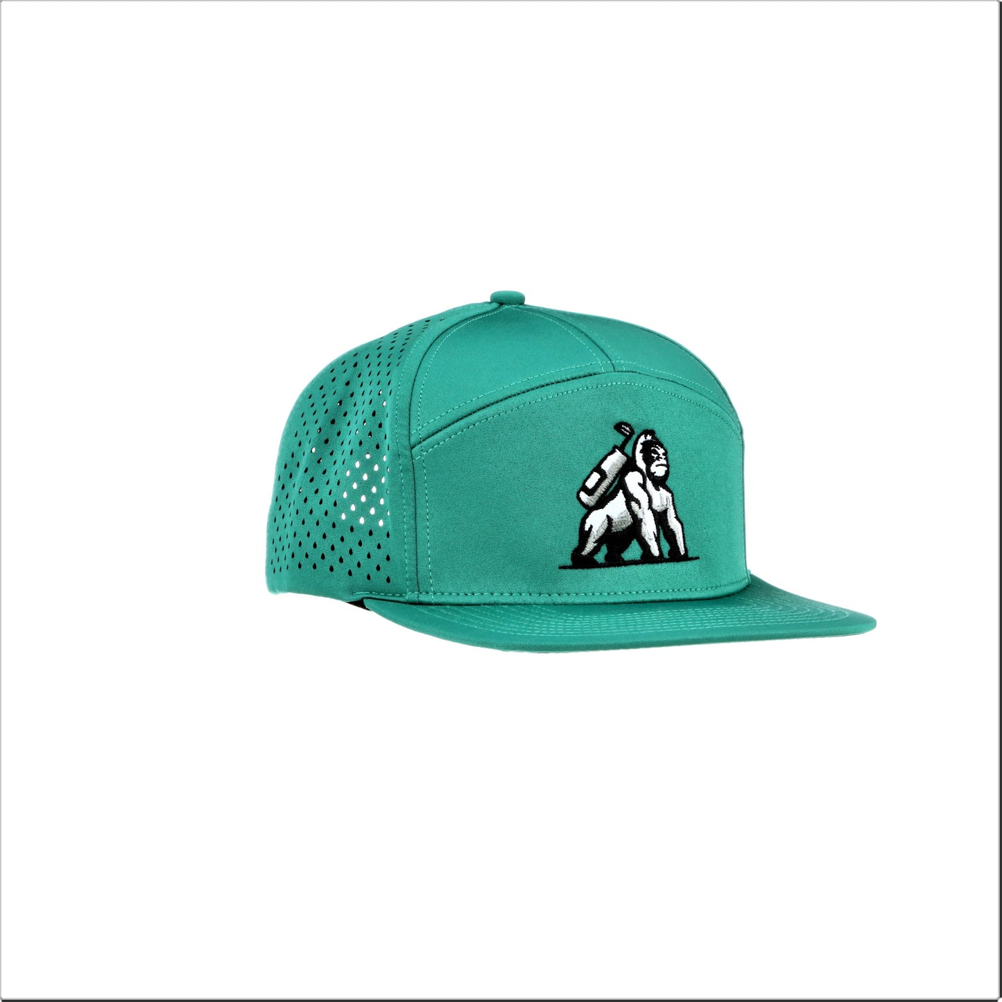 7 Panel Snapback - Teal