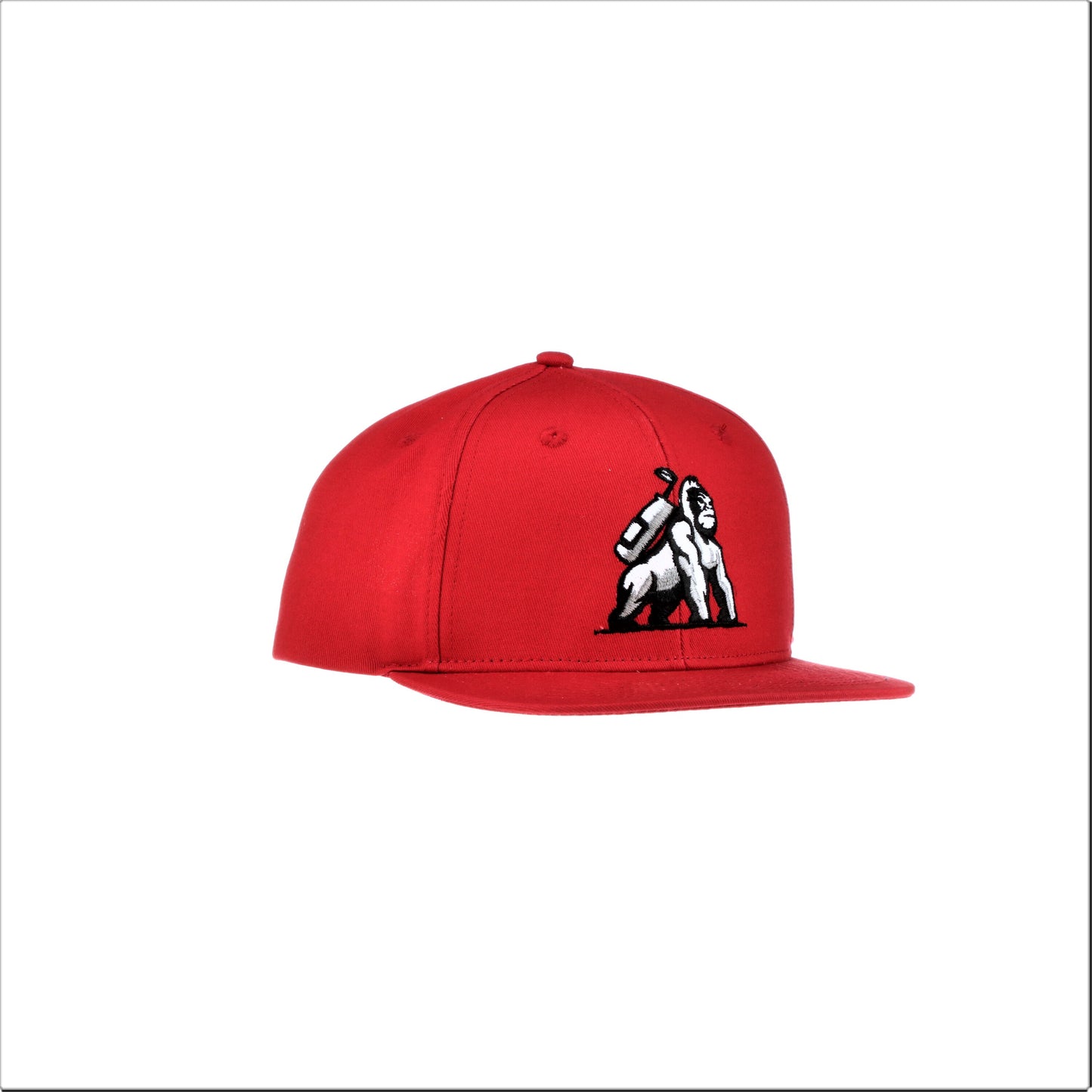 6 Panel Snapback - Cherry Red